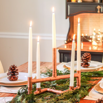 DIY Christmas Candlestick